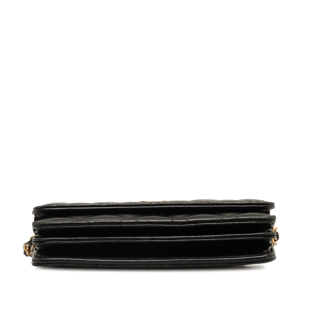 Pre-Loved Chanel Lambskin Romance Wallet On Chain - Picture 4 of 11